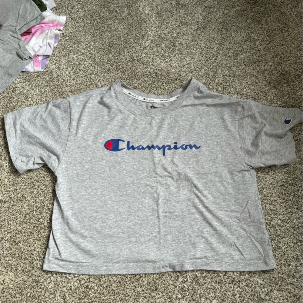Champion gray crop top